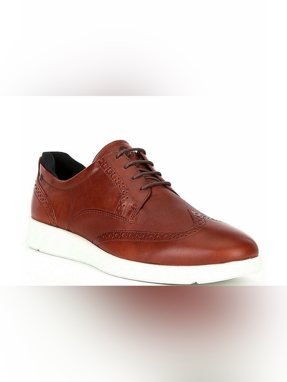 ECCO Men’s S Lite Hybrid Brogue Lace-Up Oxford Casual Office Cognac Size 8.5